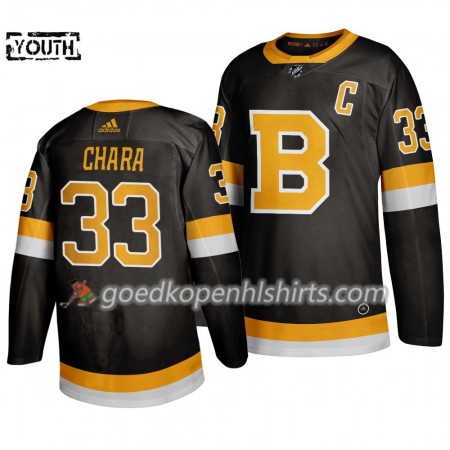Boston Bruins Zdeno Chara 33 Adidas 2019-2020 Zwart Authentic Shirt - Kinderen